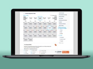 Mockup of prototype on laptop