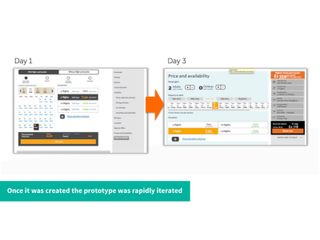 Screenshots of prototype
